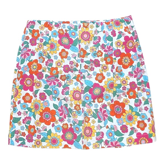 Love On A Hanger Mini Skirt Floral Multicolored Size 5 - Picture 2 of 3